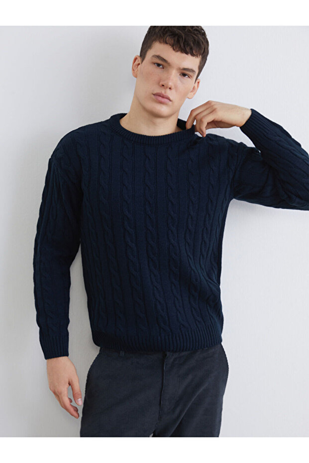 Xside Crew Neck Men's Knitwear Sweater