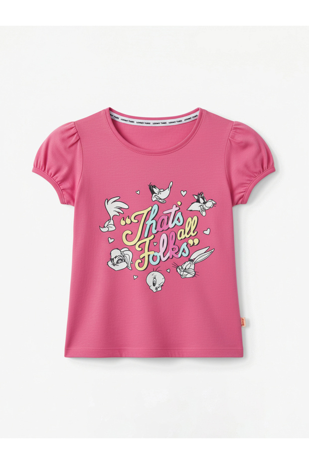 Graphic Print Round Neck Fashion T-shirt