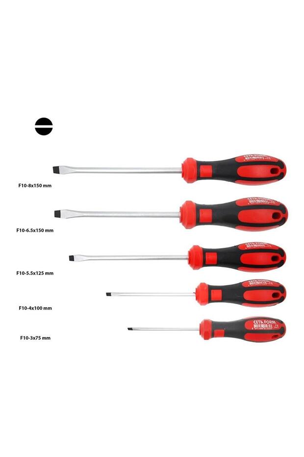 CETA FROM Düz Uçlu Tornavida Takımı C-Plus 5 Parça - 2