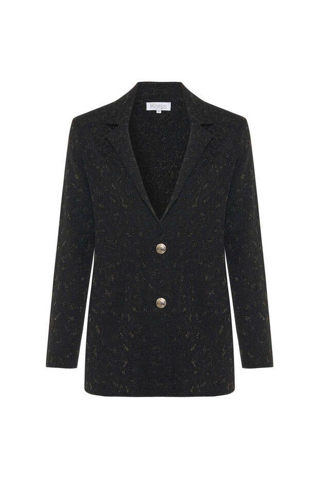 Leopard Patterned Knitwear Jacket - 6