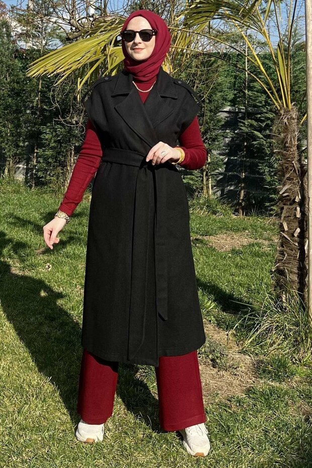 Apoletli Siyah Yelek - 9