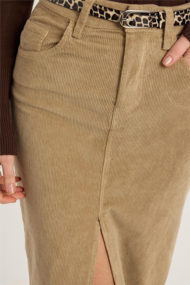 Fusta lungă din catifea - 4