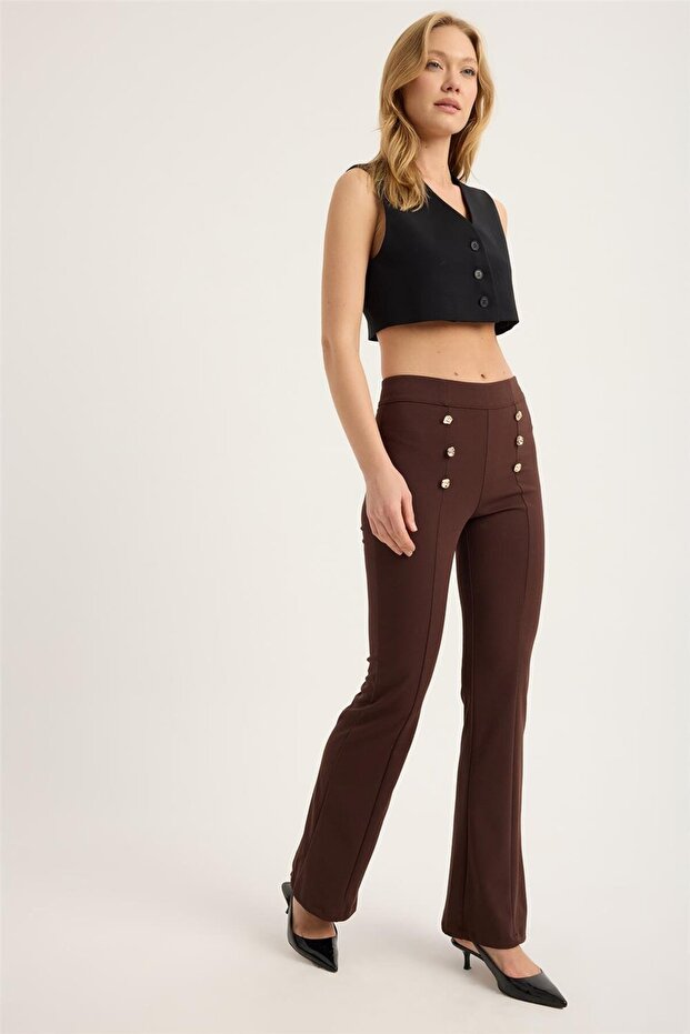 İspanyol Paça Pantolon - 3