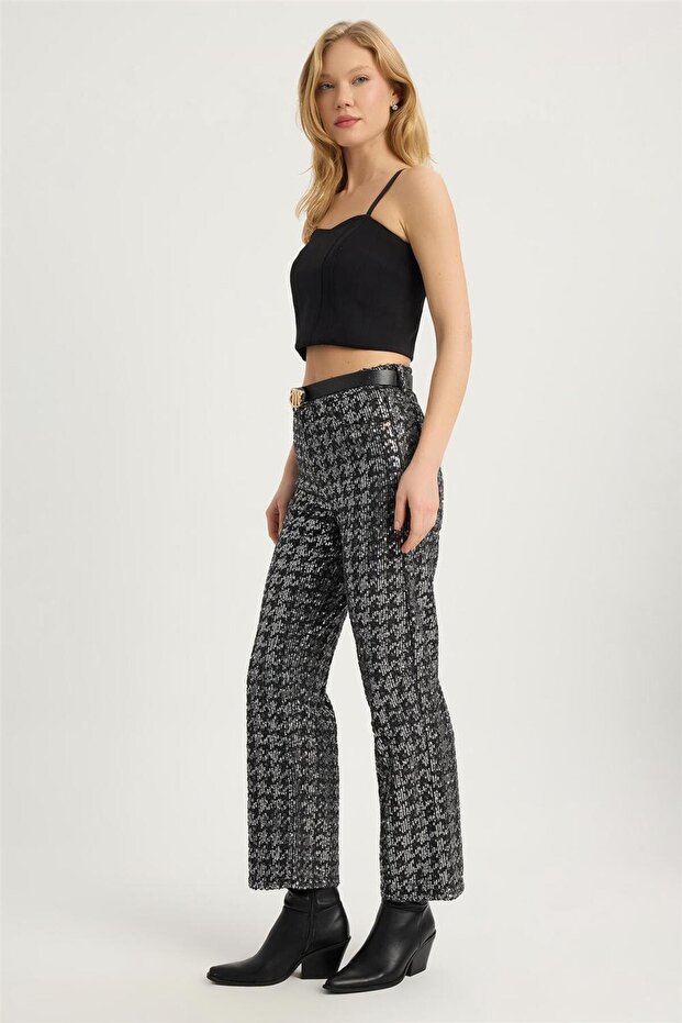 بنطلون مطرز بالكامل - 2