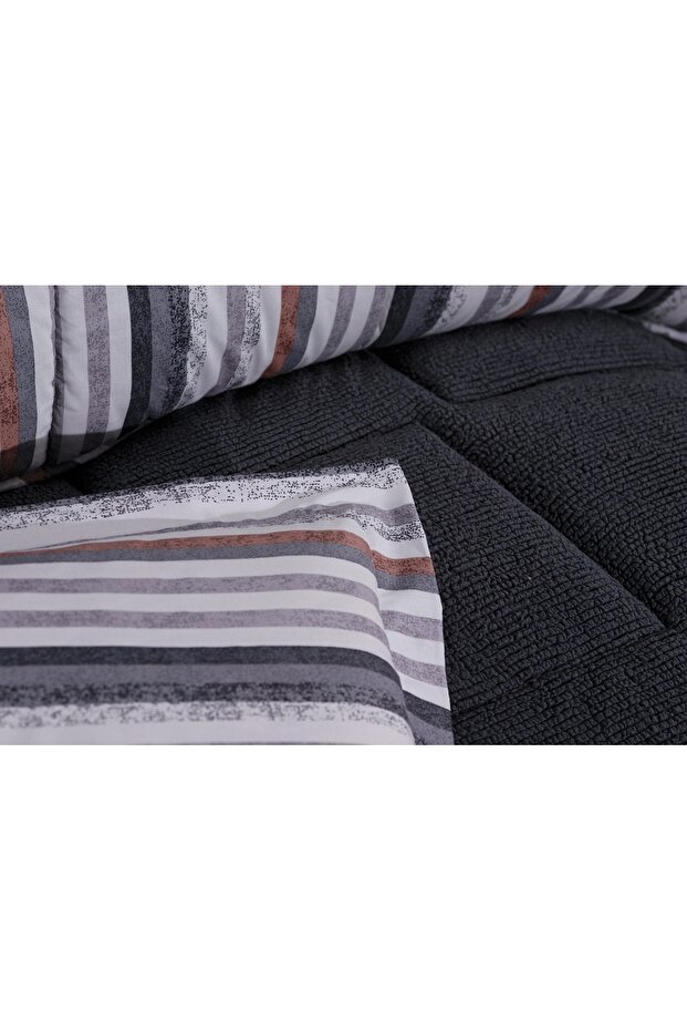Sherpa Pamuk Ve Kuzu Yünü Comforter Uyku Set - 4