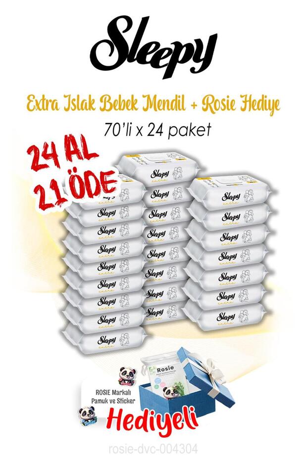 Buy 24 Pay 21 Extra 70 Wet Baby Towels and Rosie