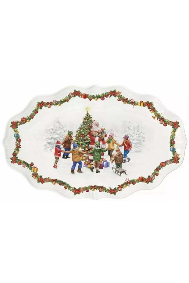 Porcelain Plate 40 X 25.5 cm
