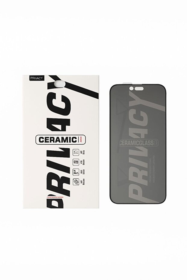 iPhone 17 Ceramic Privacy Tempered Glass Screen Protector