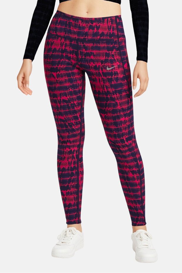 Women Tight Fit Running Leggings, Multicolor