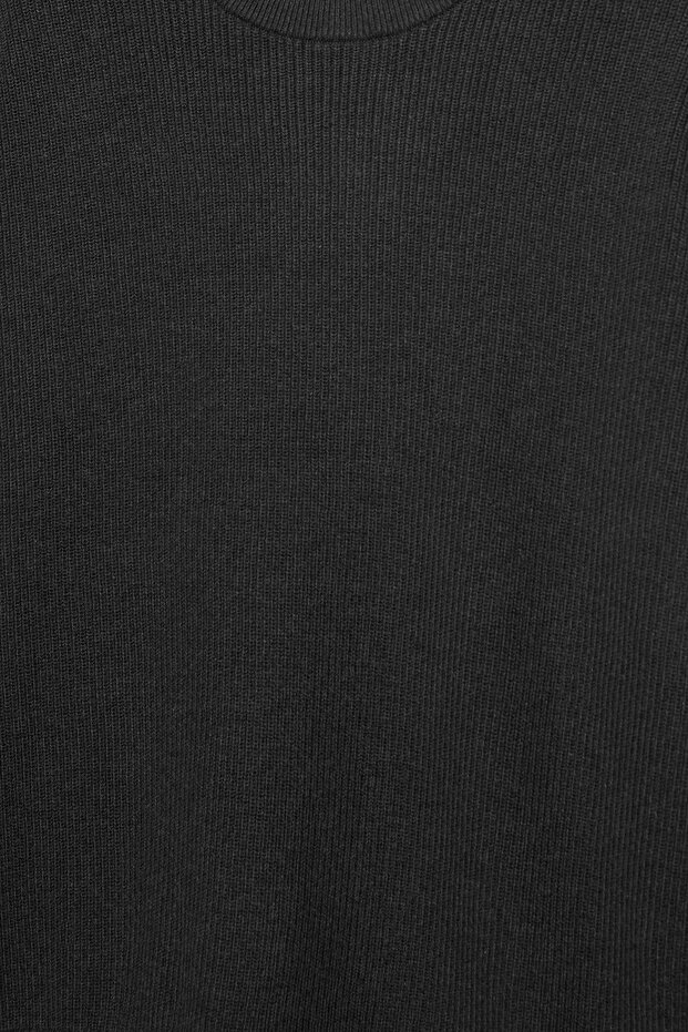 Bisiklet yaka dokulu süveter - 6