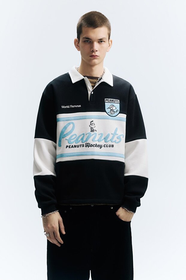 Peanuts panelli polo t-shirt - 5