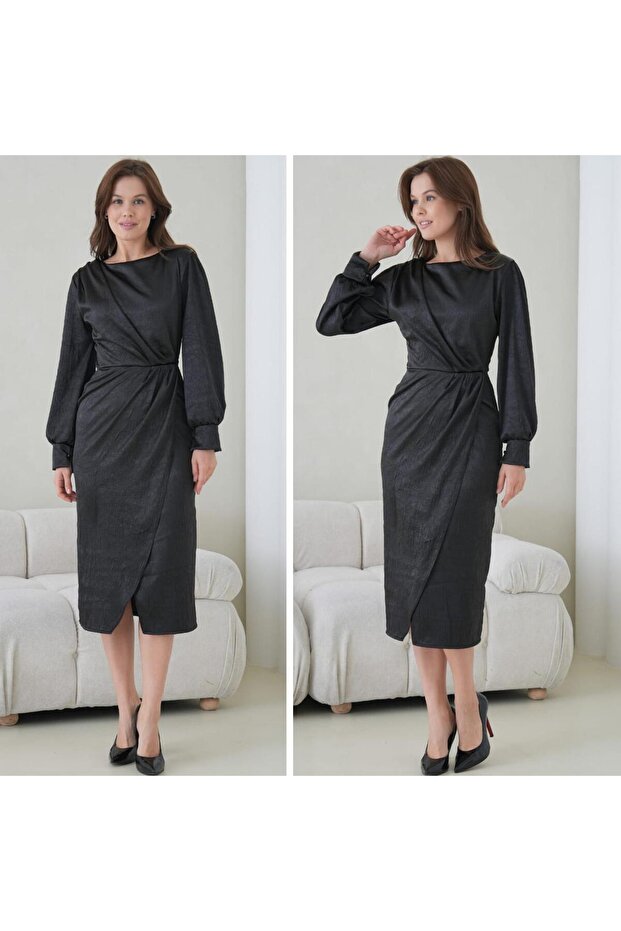 Rochie dublu din satin - 1