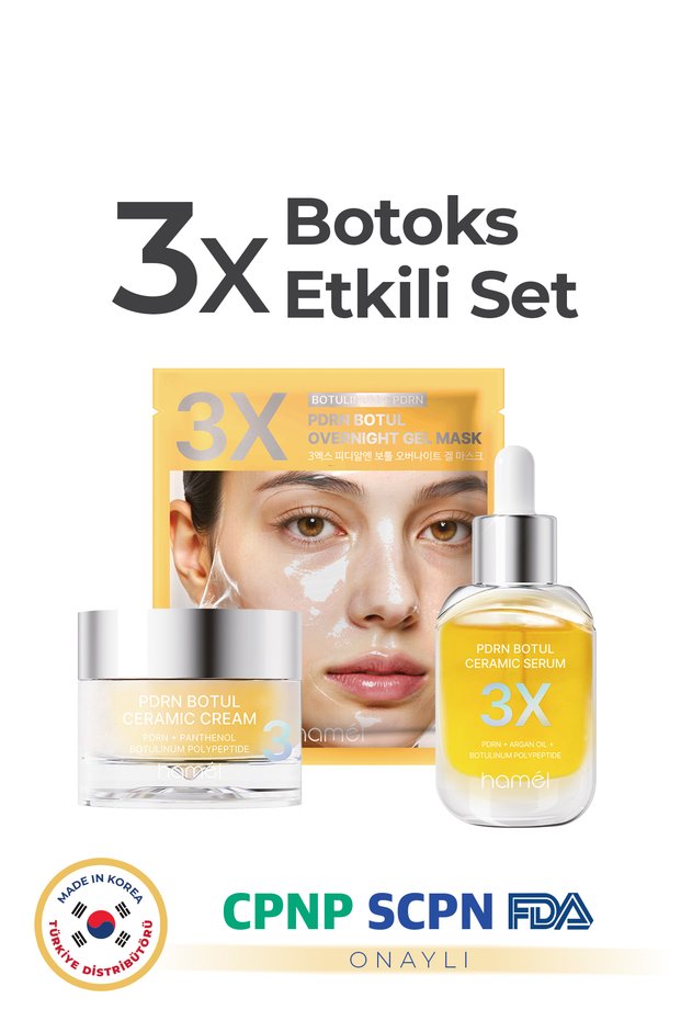 3X Pdrn Botul Sodium Dna Botox Effective Tissue Repair Triple Care Set