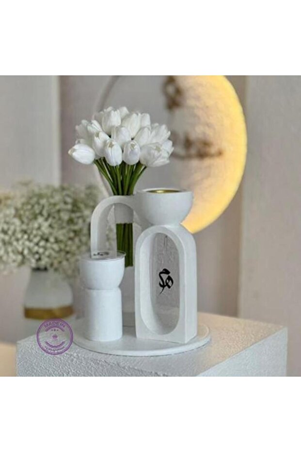 طقم بخور فاخر مكون من 3 قطع: مبخرة + حامل مقبض + علبة عود - تصميم عصري أنيق