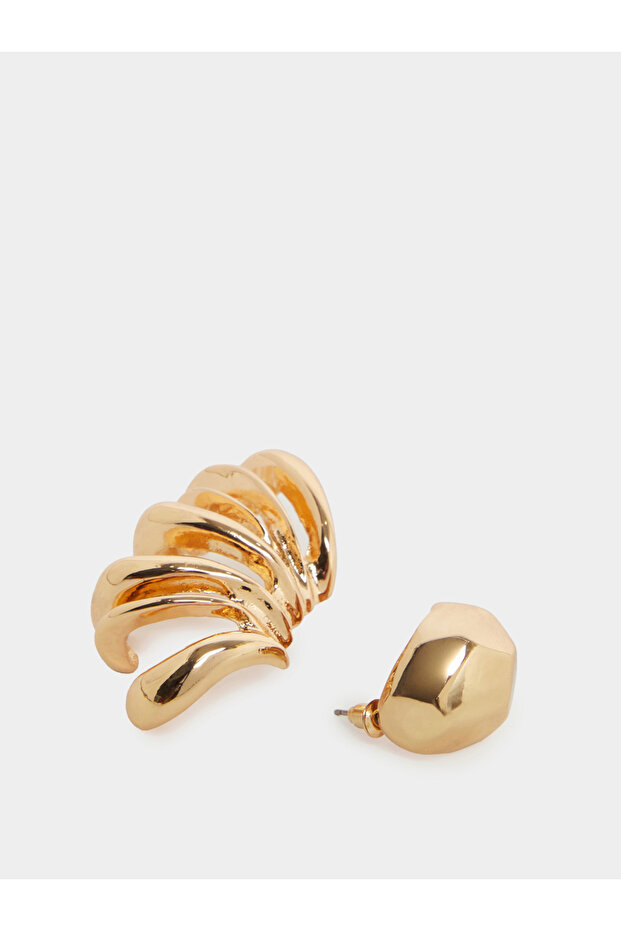 Ear Cuff Stud Earrings - 4