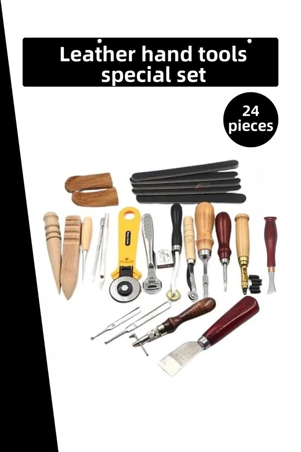 Leather Hand Tools 24 Pieces Special Set