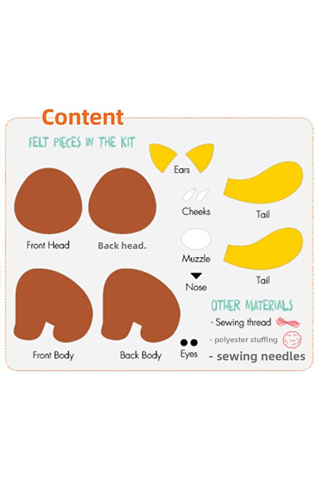 Kit de cusut din pâslă FP011 - 3
