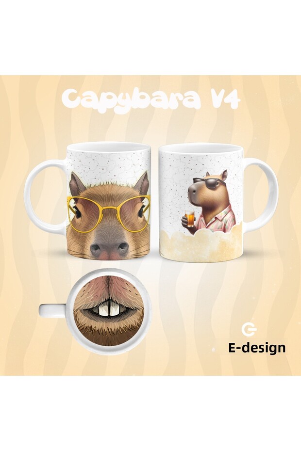 كوب سيراميك على شكل كابيبارا - 1