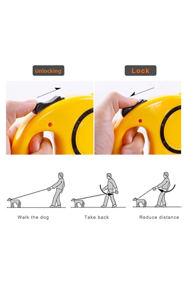 طوق سفر أوتوماتيكي للكلاب بطول 3 أمتار - 2