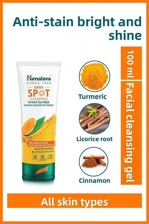 Dark Spot Clearing Anti-Blemish Turmeric Extract Facial Cleanser 100 ml