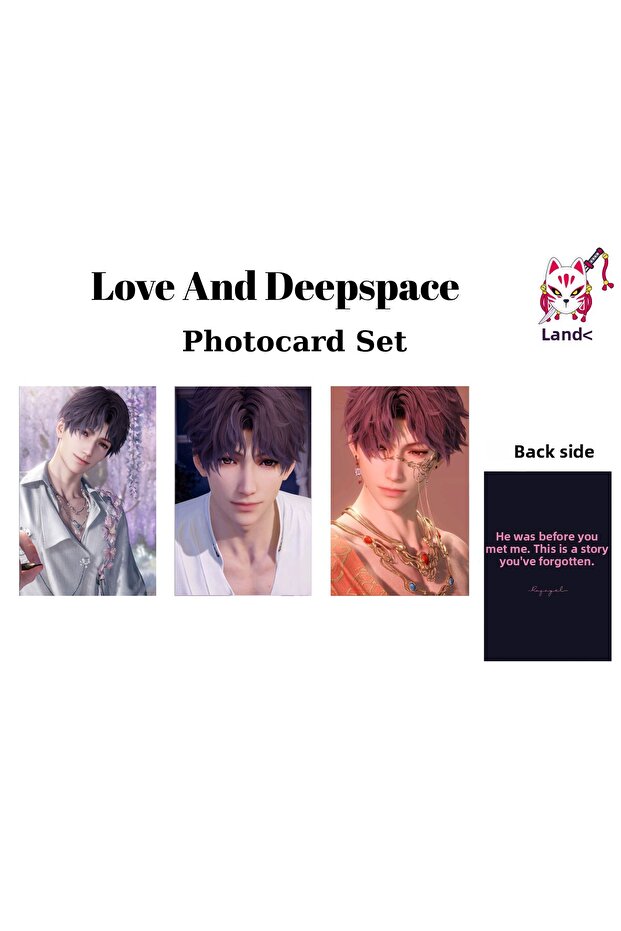 Love and Deep Space Deepspace Game Rafayel Oyun Photocard Set / Collection Card V1 (3 Pcs)