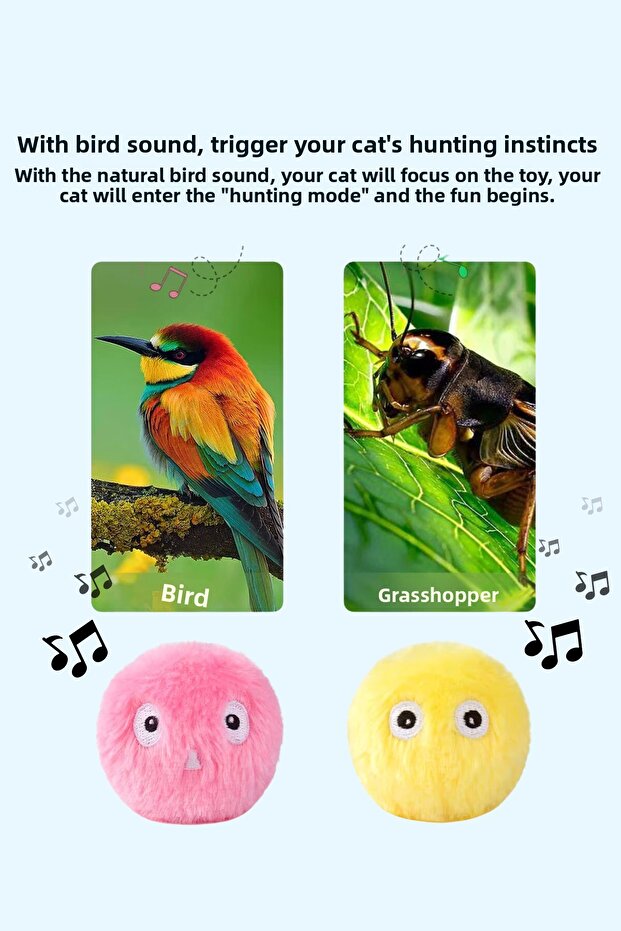 Pom-Pom - Cat Toy with Catnip and Sound - 3