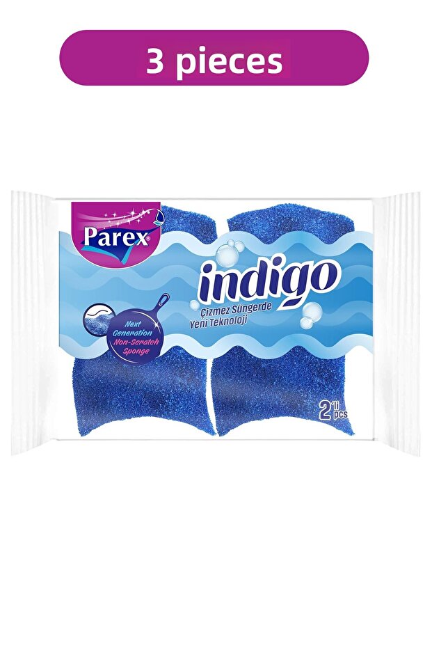 Indigo 2-Pack Sponge Triple Pack - 1