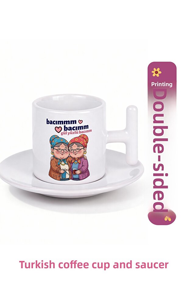 My Aunt with a Rose Face |   Friend Gift Coffee Cup