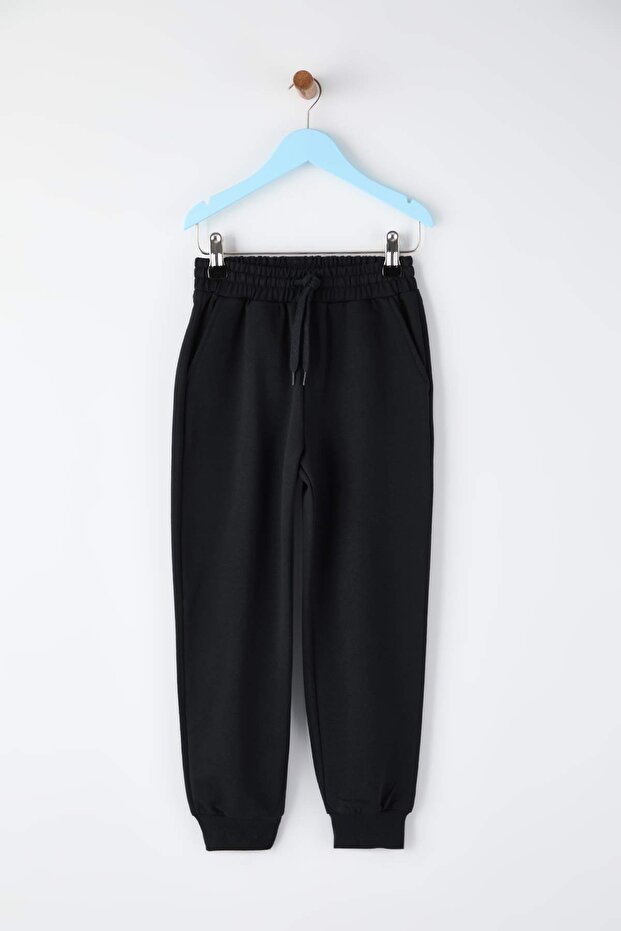 Lacivert-Siyah-Antrasit 3'lü Beli Lastikli Jogger Düz/Basic Erkek Çocuk Eşofman Altı TKDAW25EA00000 - 4