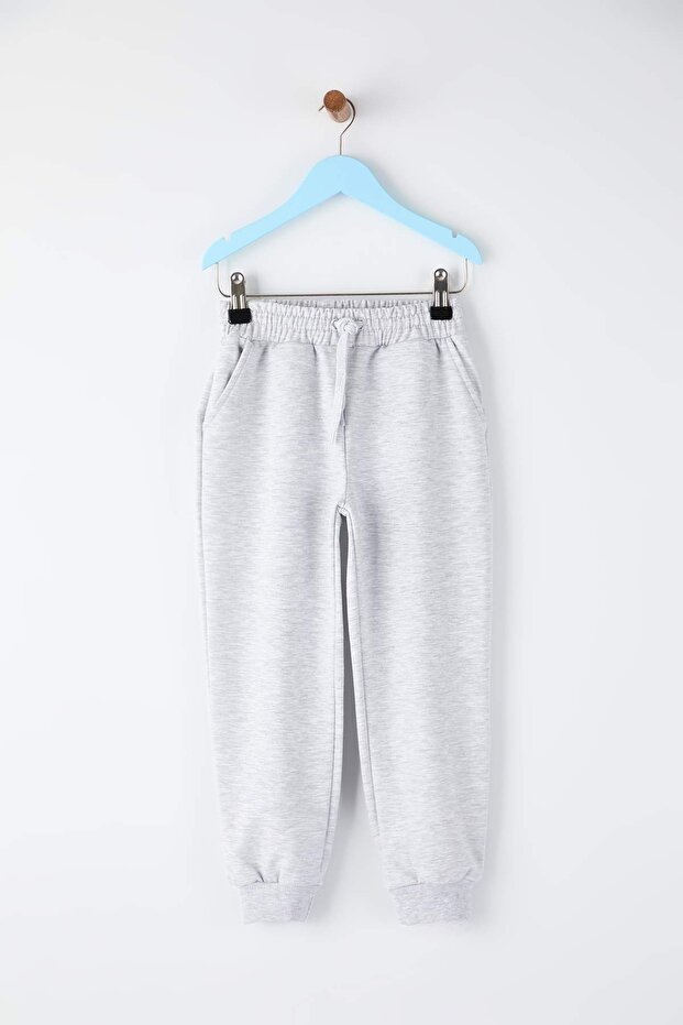 Lacivert-Siyah-Antrasit 3'lü Beli Lastikli Jogger Düz/Basic Erkek Çocuk Eşofman Altı TKDAW25EA00000 - 5