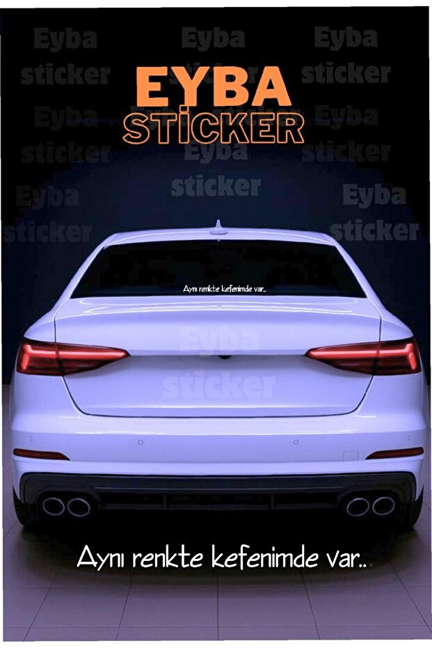 I'M Covered in the Same Color... Car Rear Window Lettering Sticker