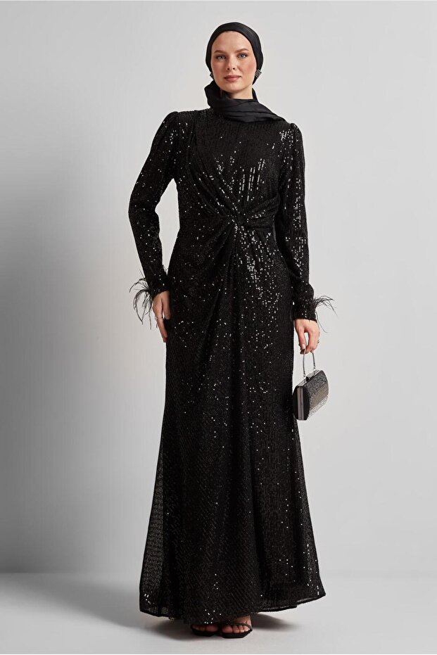 Pul Sequin Evening Dress 50438