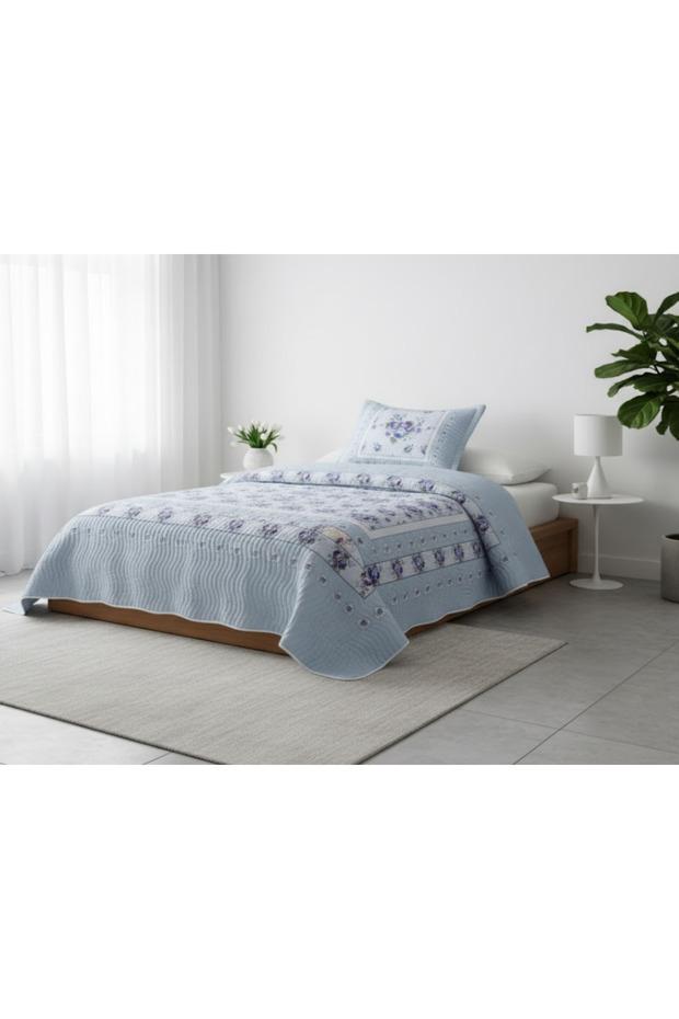 Orenda Tek Kişilik 2 Parça Yatak Örtüsü Takımı - Pike set - 6