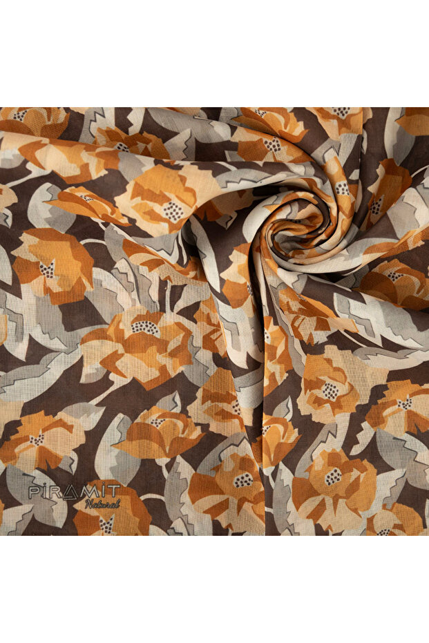 Natural Patterned Scarf - 2