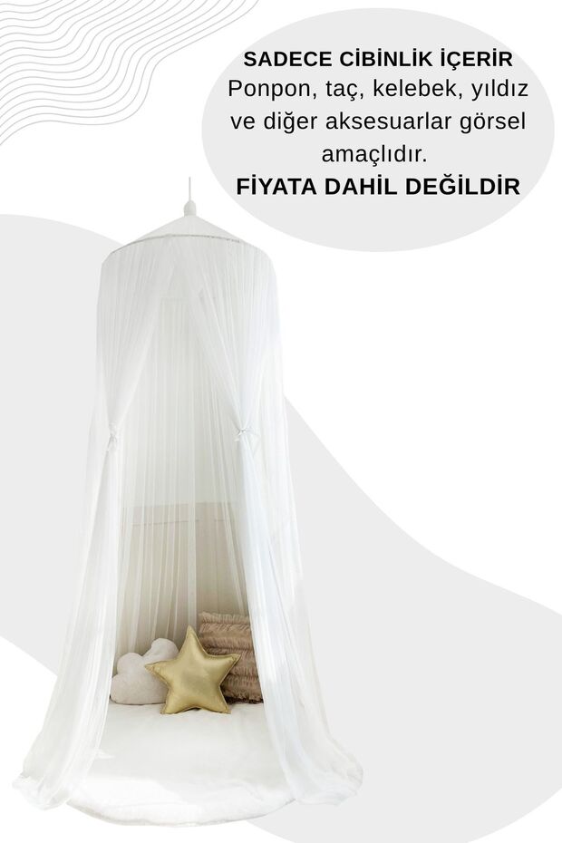 Tül Cibinlik Basic White - 3