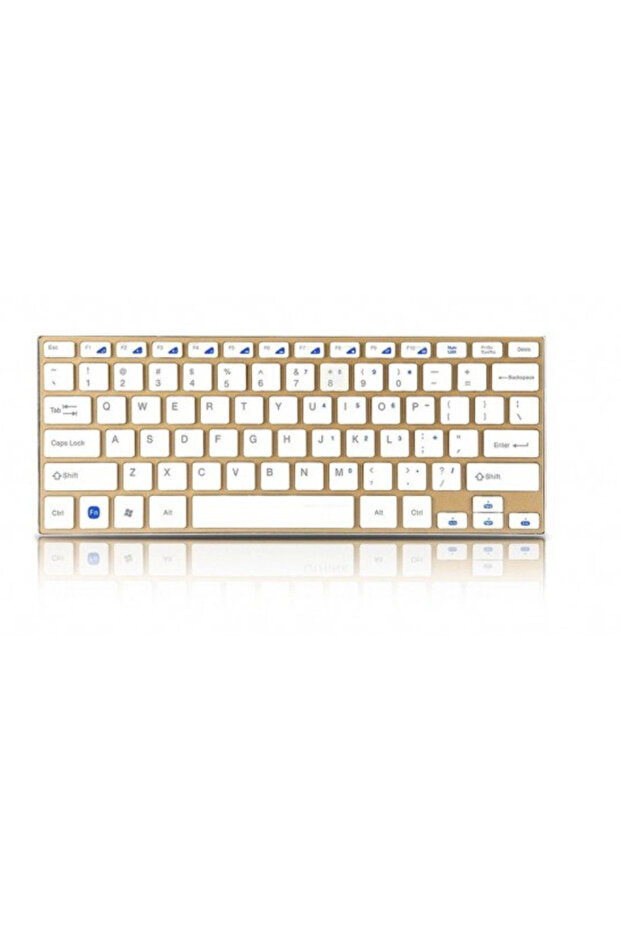 Wireless Keyboard and Mouse Set compact and elegant design Gold color Andowl Q K3940 - 5