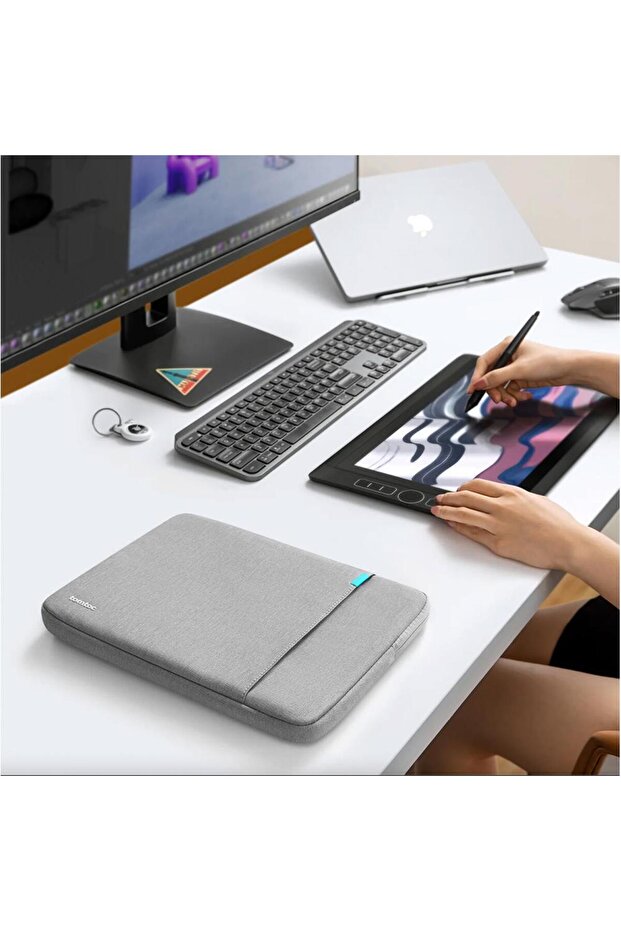 14" Defender-A13 Notebook Kılıfı - Gri - 8