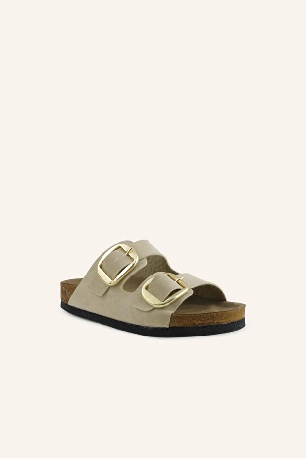 Bej Tokalı Terlik - 2