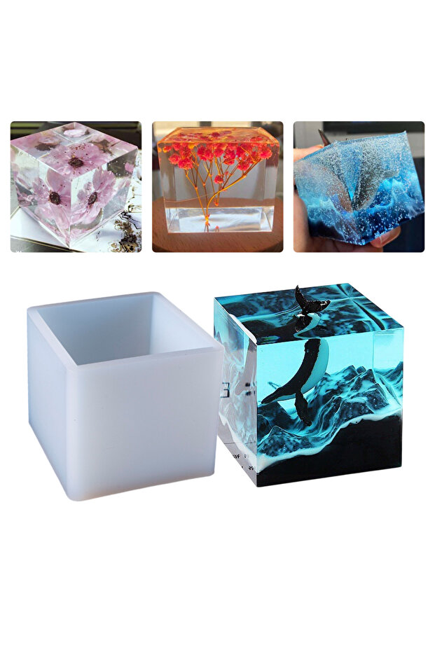 قالب مكعبات الإيبوكسي من السيليكون 5 سم - 1