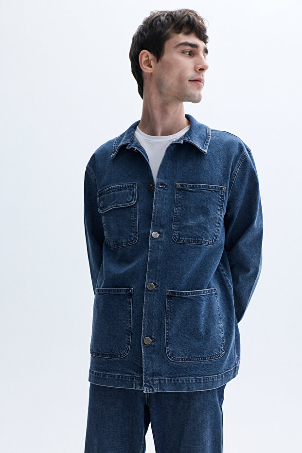 جاكيت جينز كاجوال متعدد الجيوب - 8