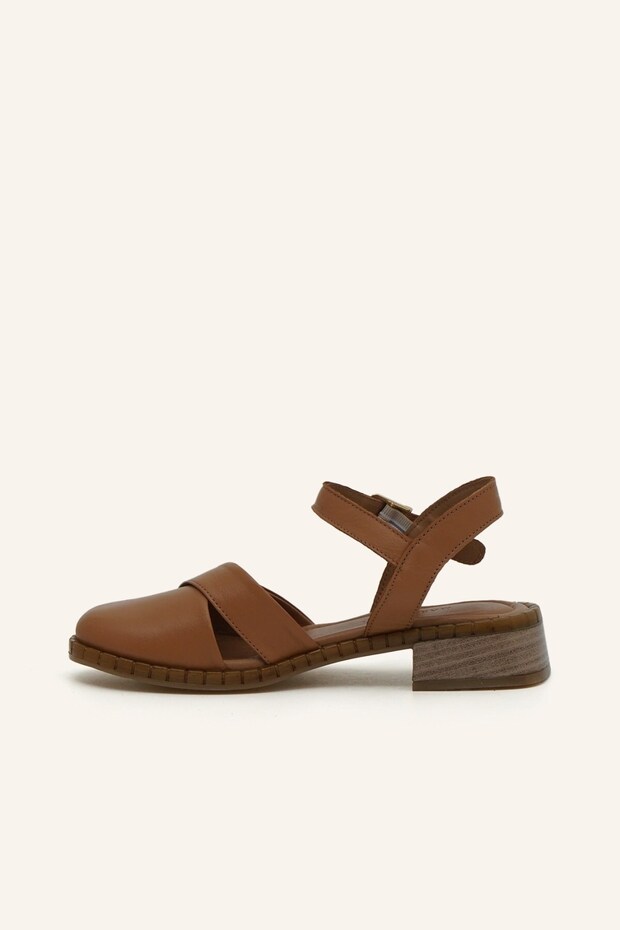 Taba Deri Sandalet - 3