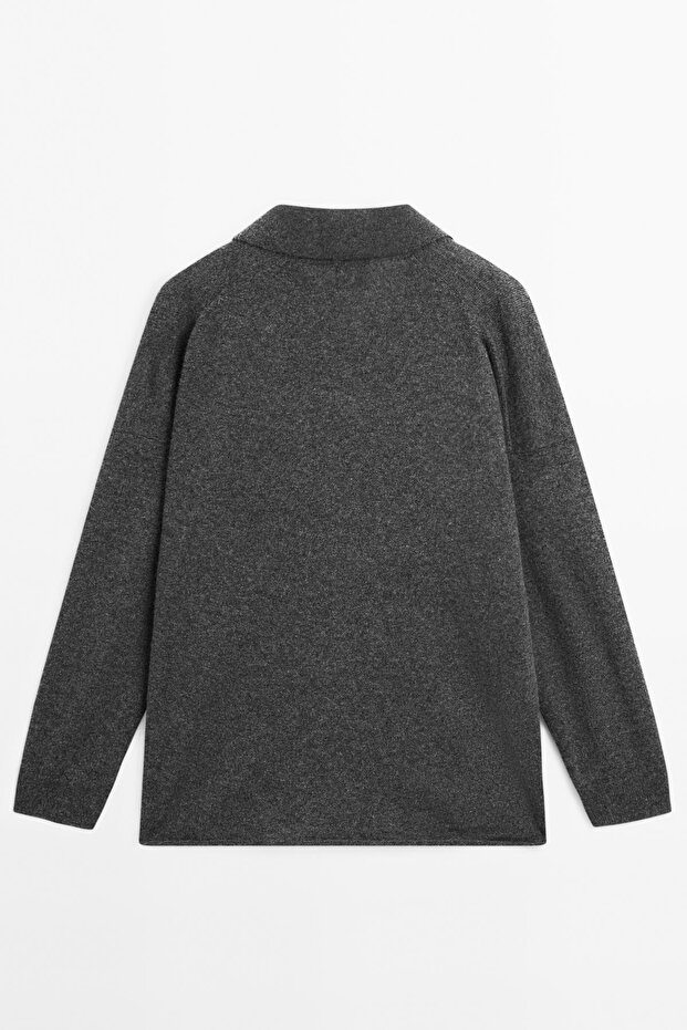 Kaşmir oversize triko kazak - 7