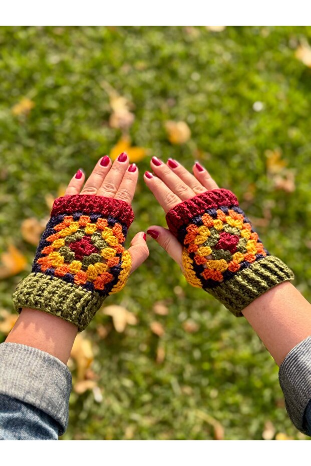 Örgü Parmaksız Eldiven - 1