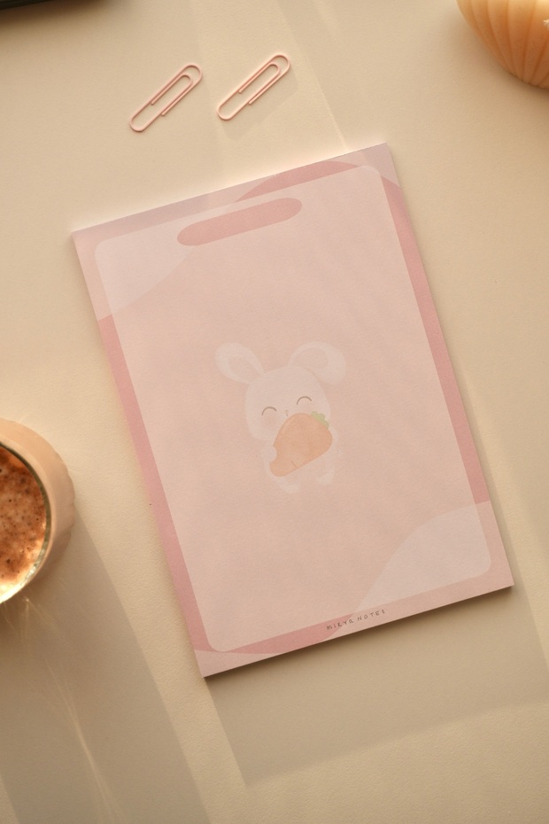 Rabbit Patterned 2-Piece Notepad Set - A4-A5 - 3