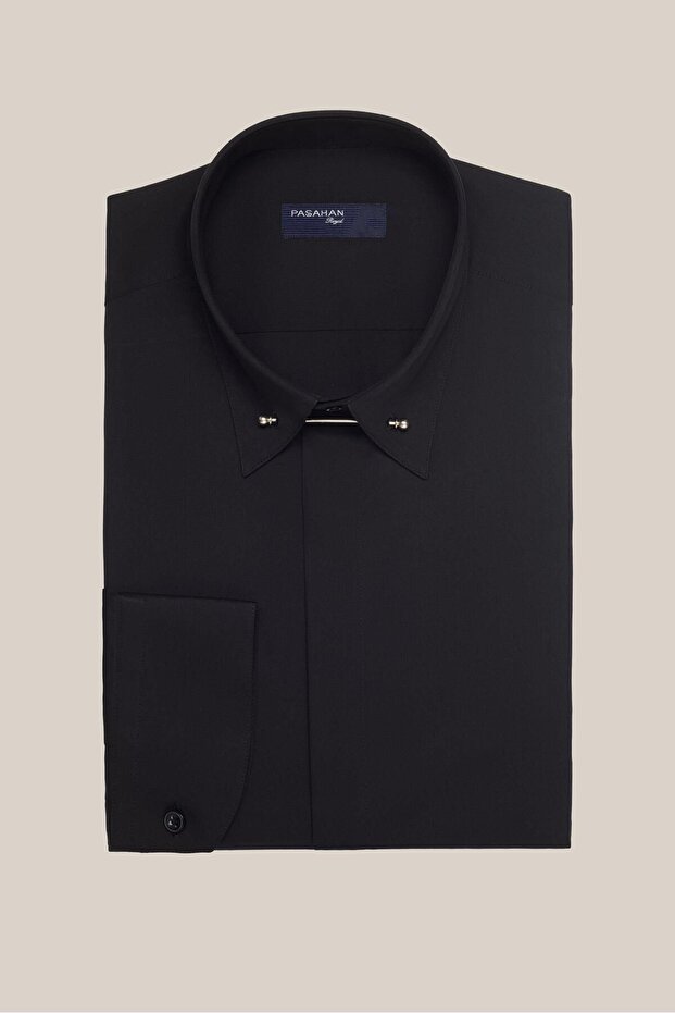 Yaka Iğneli Slim Fit Gömlek - 6