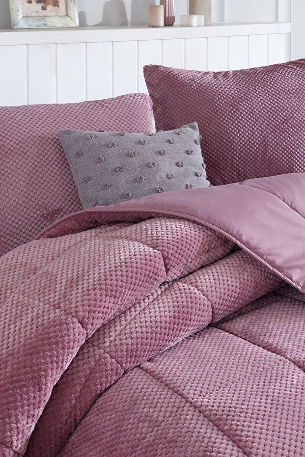 Luis Comfort Set Uyku Seti Tek Kişilik (155x215 cm) Gülkurusu - 4