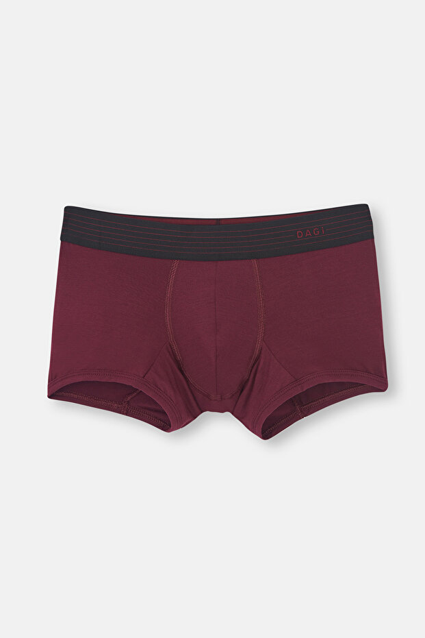 Claret Red Basic Micro Modal Boxer - 1