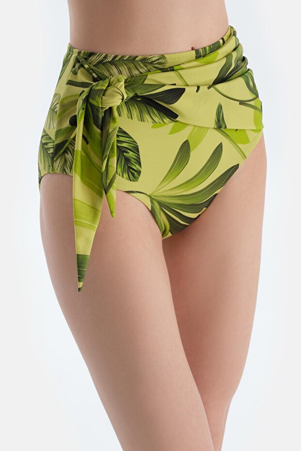 Multicolor Yüksek Bel Bikini Alt - 6