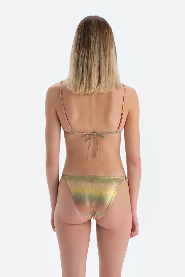 Multicolor Üçgen Küçük Bikini Üst - 2