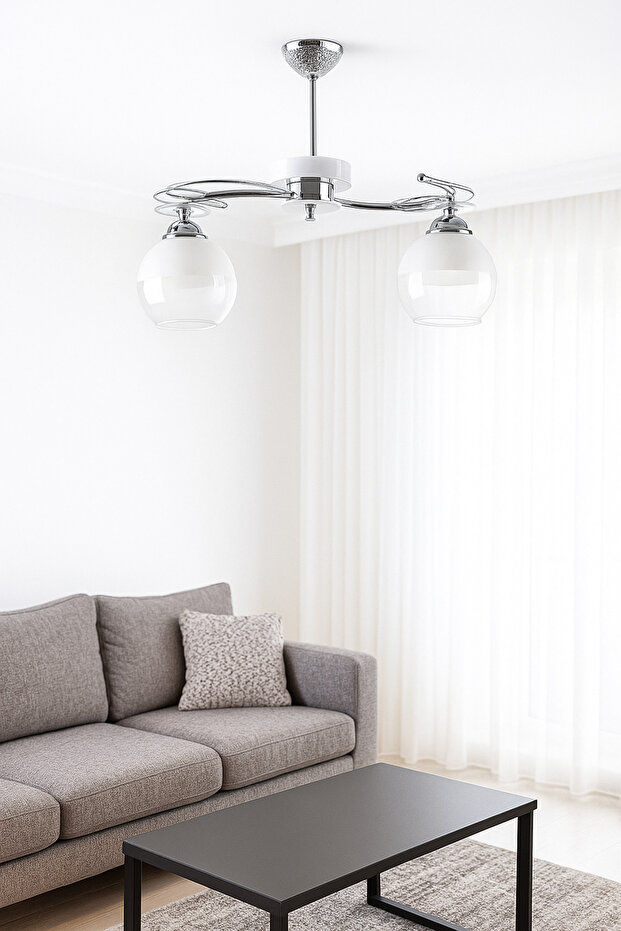 Moder Avize Beyaz Ilay 2'li - 1